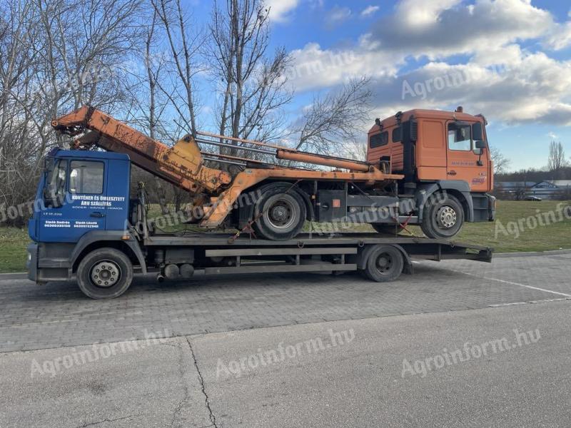 Gépszállítás 9 t rakomány 450 Ft/km