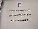 Kézi palacktöltő gép ellennyomásos,  6 fejes,  koronazáróval,  palackozó gép