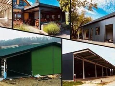 Mezőgazdasági épületek gyártása,  kivitelezése