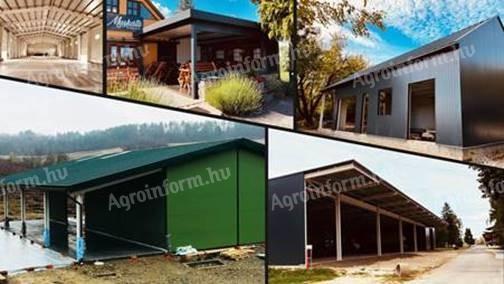 Mezőgazdasági épületek gyártása,  kivitelezése
