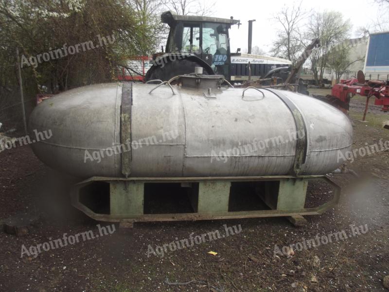 5 m3-es aluminium tartály eladó