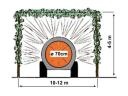 DELEKS MARTE-300 traktorra szerelhető ködpermetező