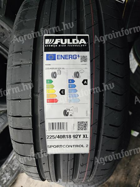 225/40R18 FULDA SPORTCONT2 92Y XL Új Nyári Gumiakció