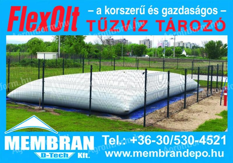 FlexOlt zárt,  flexibilis tűzivíz tároló