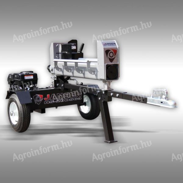 Jansen HS-20DS63 hidraulikus rönkhasító,  20 t,  vízszintes,  kétirányú működés