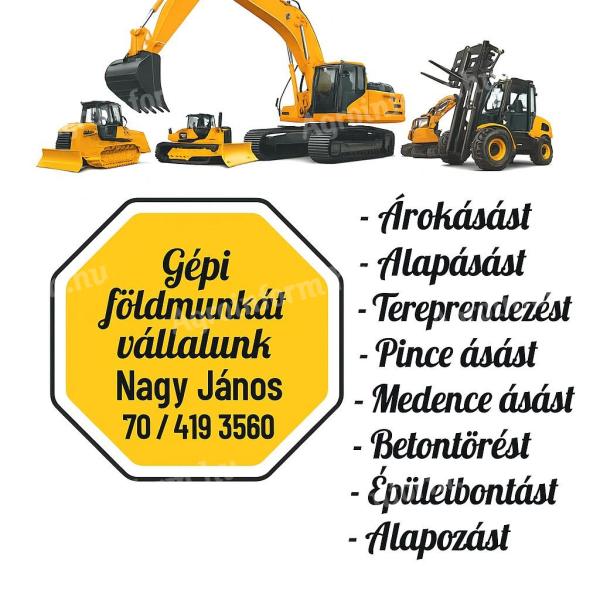 Gépi földmunka