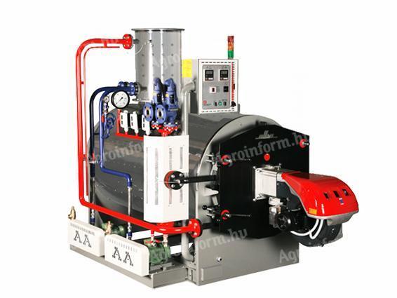 Új Alba Makina gyorsgőzfejlesztő kazán 1000 kg/h, 16 bar garanciával