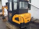 Minikotrógép eladó – Kubota motoros, 1,8 tonnás, gumihevederes