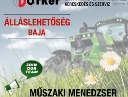Mezőgazdasági műszaki menedzser - Baja