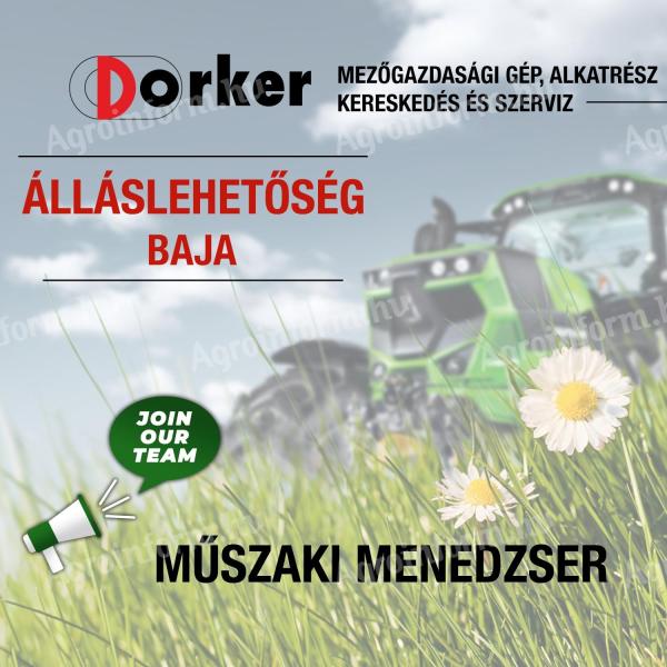 Mezőgazdasági műszaki menedzser - Baja