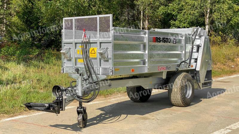 CynkoMet RS-1500,  3,5 T trágyaszóró - raktárkészletről - akcióban,  készlet erejéig