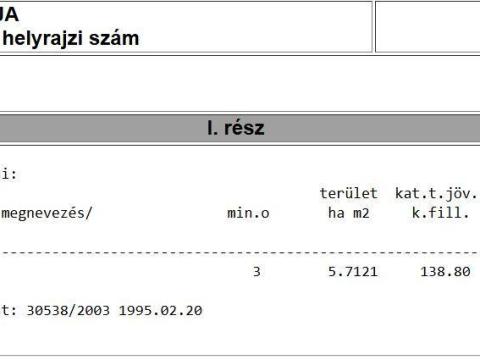 Magyarnádalja szántó 2,8560 ha Magyarnádalja szántó 2,8560 ha