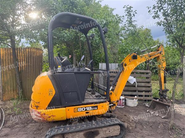 JCB 8018 CTS MINIKOTRÓGÉP,  JÓ ÁLLAPOTBAN ELADÓ. 2014 -ES ÉVJÁRAT,  2270 ÜZEMÓRA. 1.8 TONN