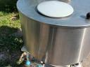 Tej hűtő,  60 literes,  inox saválló tartály,  keverőlapátos,  220 Voltos