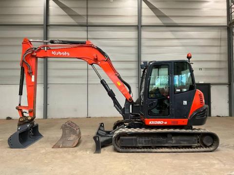 Kubota KX 080-4 / 2016 / 2 231 üzemóra / Lízing 20%-tól