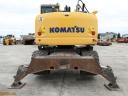Komatsu PW148-10 gumikerekes kotrógép – 2018, 6211 üzemóra