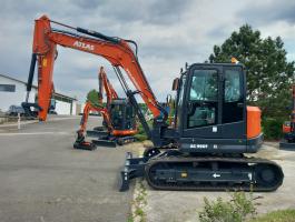 ATLAS AC 90 UF gumihevederes midi forgókotró