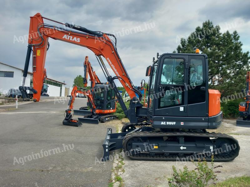 ATLAS AC 90 UF gumihevederes midi forgókotró