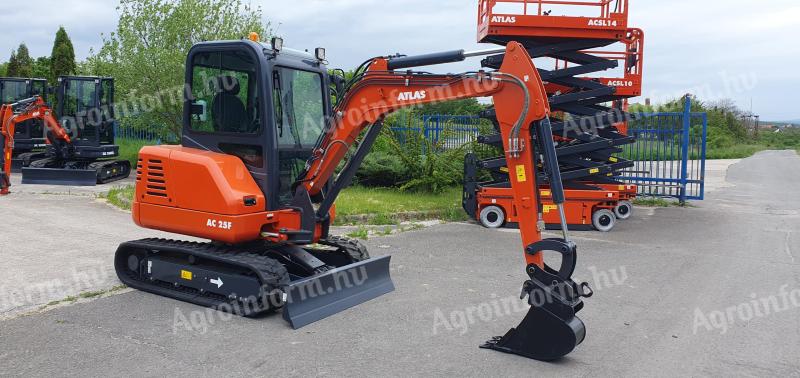 ATLAS AC 25 F gumihevederes midi forgókotró