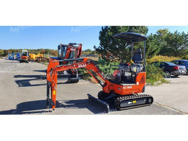ATLAS AC 18 UF gumihevederes mini forgókotró