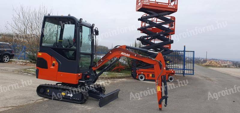 ATLAS AC 17F gumihevederes mini forgókotró