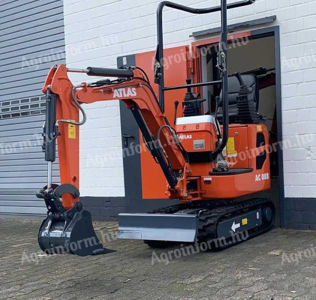 ATLAS AC 08 gumihevederes mini forgókotró
