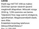 Eladó Hattat traktor