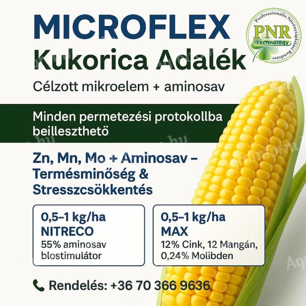 ÚJDONSÁG A KUKORICÁHOZ - Bármilyen permetezési protokollba beilleszthető