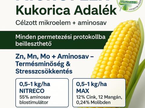 ÚJDONSÁG A KUKORICÁHOZ - Bármilyen permetezési protokollba beilleszthető adalék ÚJDONSÁG A KUKORICÁHOZ - Bármilyen permetezési protokollba beilleszthető adalék