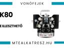 Vonófejek mezőgazdasági gépekhez automata D38 mm / K80 / piton fix