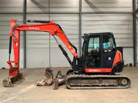 Kubota KX 080-4 / 2015 / 2.708 h üzemóra / Lízing 20%-tól Kubota KX 080-4 / 2015 / 2.708 h üzemóra / Lízing 20%-tól