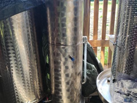 Pasztőrizáló,  bag-in-box töltött vízprés tartályok eladók