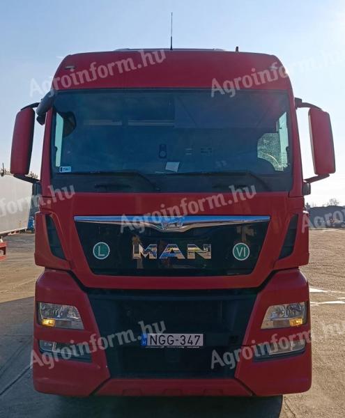 MAN TGX 18.440 + gabonaszállító félpótkocsi (55 m³)