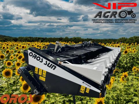 Új OROS SUN 8 soros csukható,  szárzúzós napraforgó adapter akcióban VIP AGRO Kft