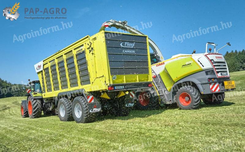 Fliegl Cargos 8500 - 1 db készleten lévő letoló rendfelszedős pótkocsi