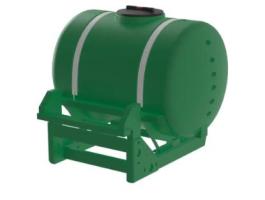 UV- és vegyszerrálló POLYFARM 660 literes tartály FRONT FELFÜGGESZTÉSŰ VÁZZAL