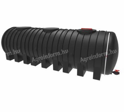  NITROSOLOS - 8100 literes műanyag talpas szállítótartály hullámtörővel,  csappal 