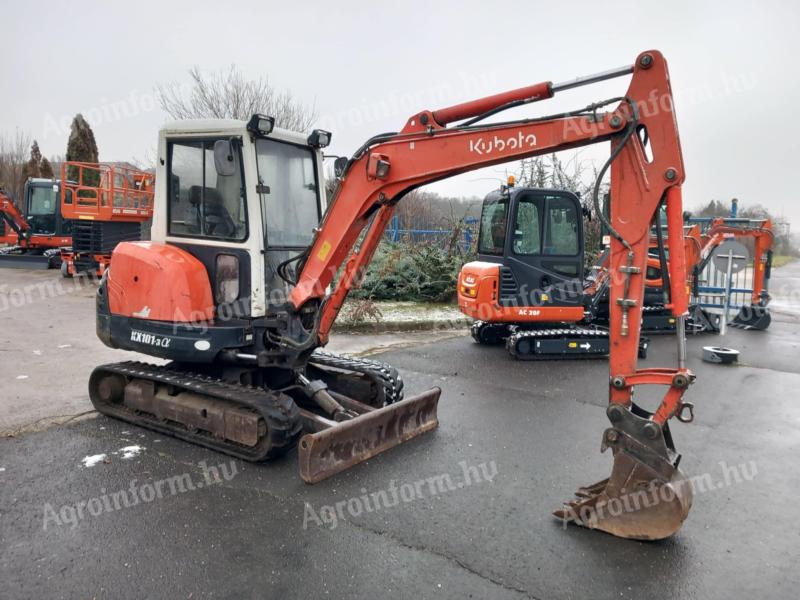 Kubota KX 101-3 gumihevederes forgókotró