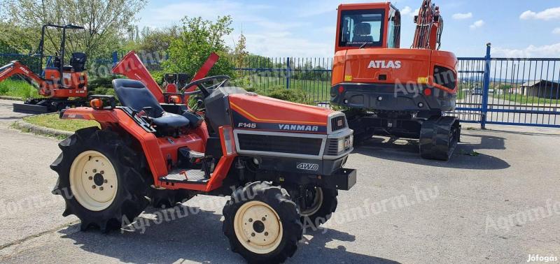 Yanmar F145 kerti traktor 4x4 eladó