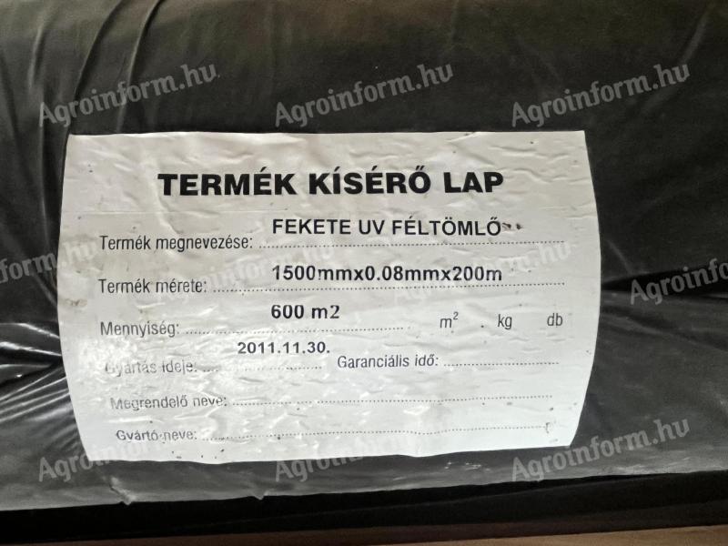 Fekete UV Féltömlő fólia