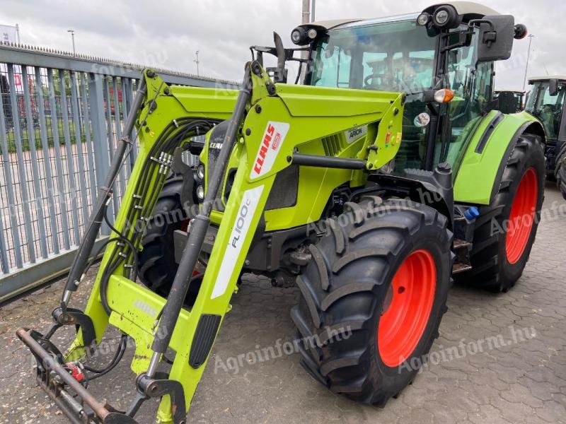 Claas Arion 440 + FL100C homlokrakodó