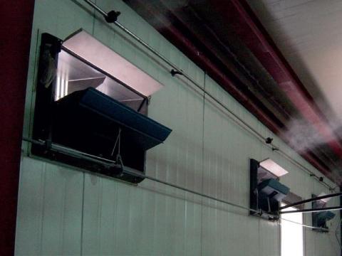 Hűtés sertések ólakba Hűtés sertések ólakba