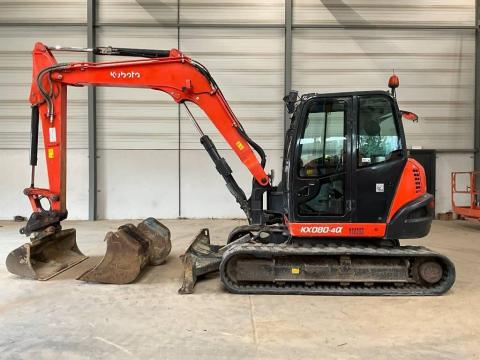 Kubota KX 080-4 A / 2018 / 4 137 üzemóra / Lízing 20%-tól