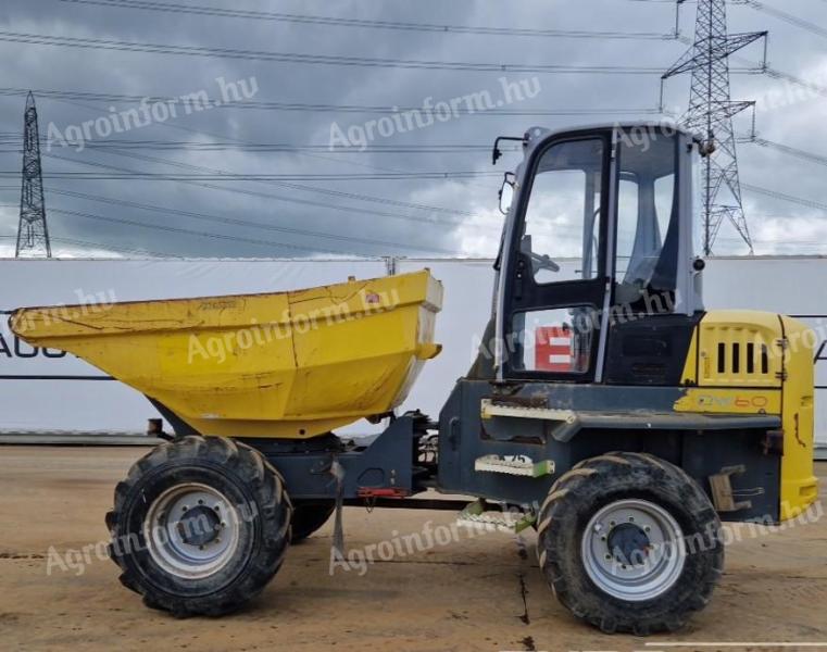 Wacker Neuson DW 60 6T fülkés forgózsámolyos derékcsuklós dömper rendszámozható