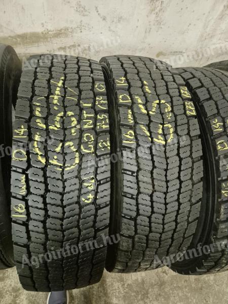 275/70 R22,5 használt teherautó kamion/pótkocsi gumiabroncsok eladók