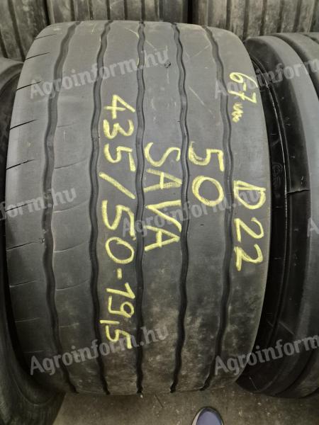 435/50 R19,5 használt teherautó kamion/pót gumiabroncsok eladók