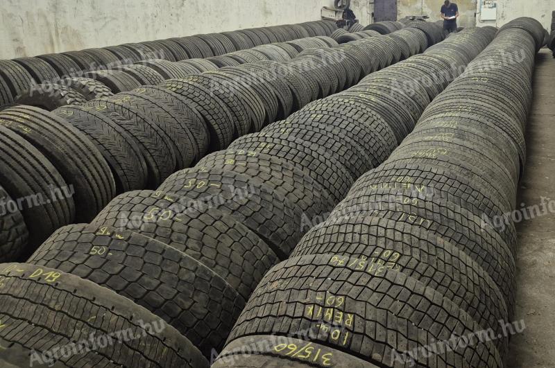 235/75 R17,5 használt teherautó kamion/pót gumiabroncsok eladók