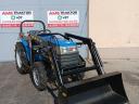 Iseki TF223 összkerékhajtású,  szervokormányos,  háromhengeres 22 LE traktor homlokrakodóval