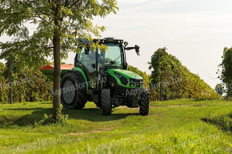 ÚJ DEUTZ-FAHR 5095 DF (95 LE) KESKENY NYOMTÁVÚ SZŐLÉSZETI GYÜMÖLCSÖS TRAKTOR KÉSZLETRŐL