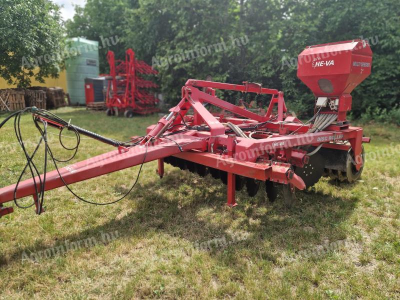 He-Va Disc Roller 3m + Heva Multi Seeder Aprómagvető